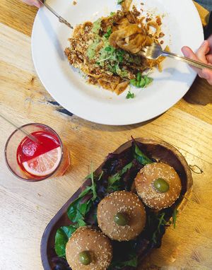 Vegan food at Hendersons at Henderson's Vegan in Edinburgh