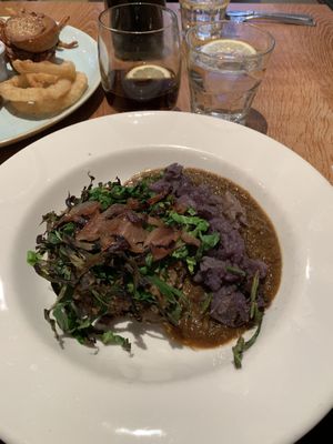 Vegan haggis (amazing) at Henderson's Vegan in Edinburgh