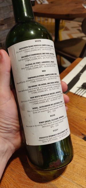Love the wine menu at Henderson's Vegan in Edinburgh