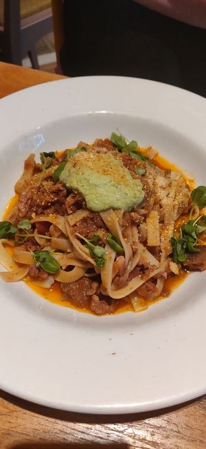 Pasta at Henderson's Vegan in Edinburgh