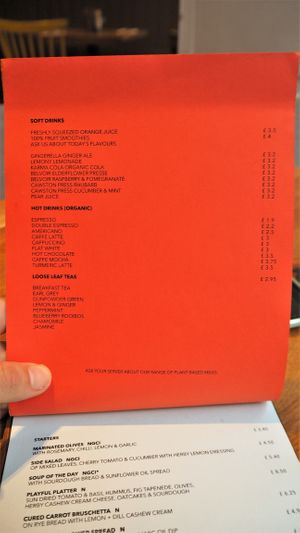 Beverage Menu 2/2 at Henderson's Vegan in Edinburgh