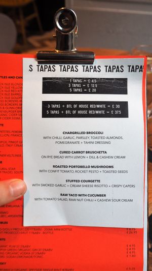 Tapas Offer at Henderson's Vegan in Edinburgh
