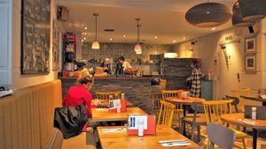 Inside of Restaurant at Henderson's Vegan in Edinburgh