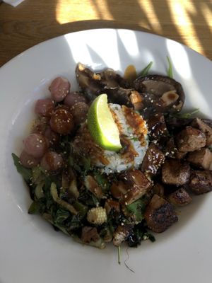 So so SO good. I’ve been to Henderson’s twice so far in my four month Edinburgh stay, and it has me wanting to go back every time! This was the Buddha Bowl - it was a dream! at Henderson's Vegan in Edinburgh