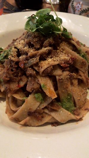 Pasta at Henderson's Vegan in Edinburgh