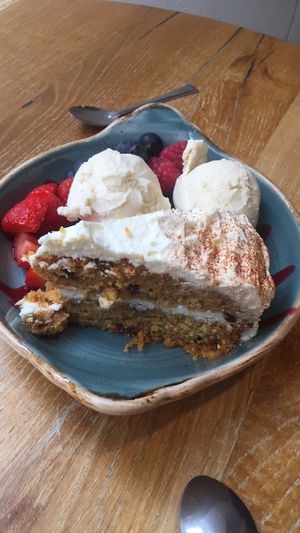 Carrot cake 🍰  at Henderson's Vegan in Edinburgh