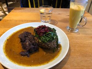 Vegan Haggis  at Henderson's Vegan in Edinburgh