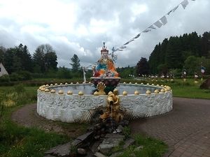 fountain of youth at Kagyu Samye Ling Monastery and Tibetan Centre in Eskdalemuir