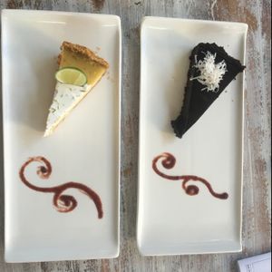 key lime pie & chocolate pie  at Malaika Secret Moksha in Sanur