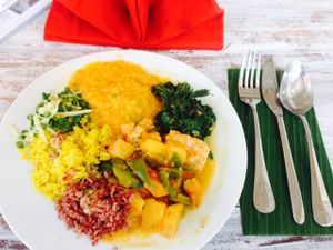 delicious lunch at Malaika Secret Moksha in Sanur