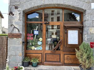 Outside  at El Montanes in Biescas