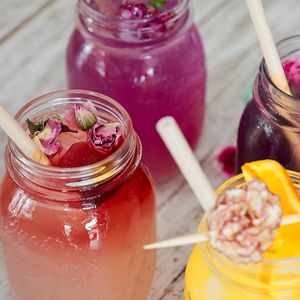 Homemade Rainbow Lemonades!
Lavender, Violet, Rose, Orange blossom and many more... at Organic Market and Food in Marbella