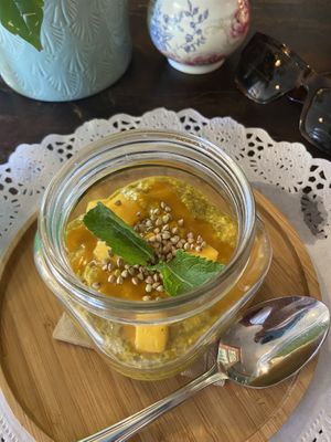 Chia pudding with mango 🥭   at Organic Market and Food in Marbella