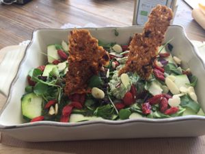 raw vegan lasagne at Organic Market and Food in Marbella