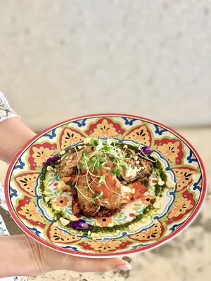 Aubergine Melanzane at Organic Market and Food in Marbella