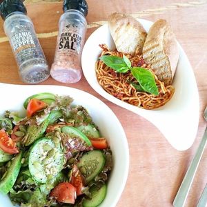 Salads & Pasta at The Vegan Dinosaur in Davao City