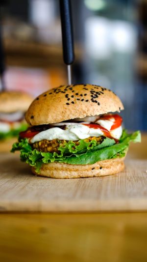 Vege Burger at The Vegan Dinosaur in Davao City