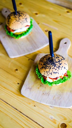 Vege Burger at The Vegan Dinosaur in Davao City