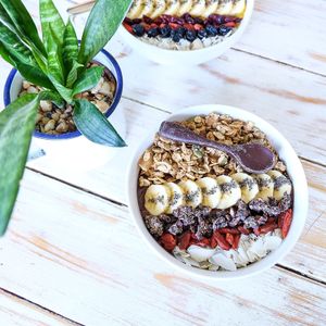 Dark cacao smoothie bowl  at The Vegan Dinosaur in Davao City