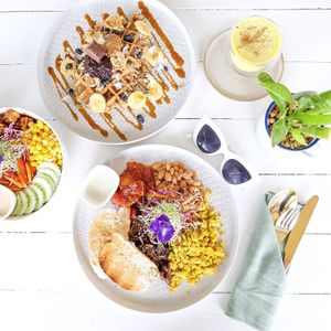 Vegan spread at The Vegan Dinosaur in Davao City