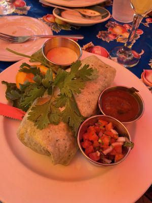 Vegan breakfast burrito (#7) at Tweet in Chicago