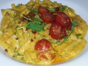 vegan mac and cheese at Chavela Restaurant in Hollywood