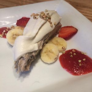 coconut banana tart - so yummy at Chavela Restaurant in Hollywood