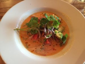 Tomato and avocado ceviche  at Chavela Restaurant in Hollywood