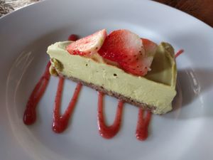 lime cheesecake at Chavela Restaurant in Hollywood