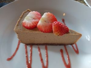 pumpkin cheesecake at Chavela Restaurant in Hollywood