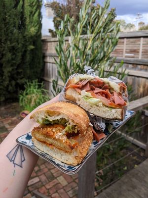 The sandwiches are big! at Smith & Deli in Collingwood