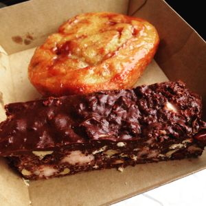 Rocky Road and Challah Sticky Bun at Smith & Deli in Collingwood