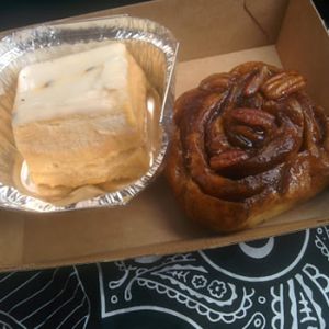 vanilla slice and cinnamon pecan challa at Smith & Deli in Collingwood