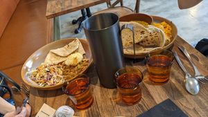 Various Bain Marie goodies at Smith & Deli in Collingwood