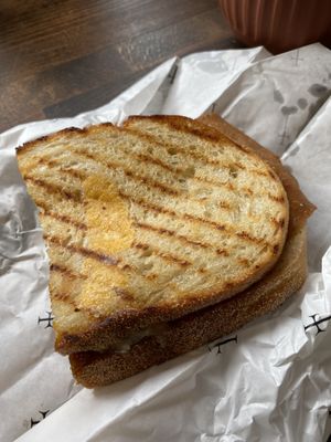 Ham and cheese toasty   at Smith & Deli in Collingwood