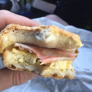 egg and Fakon....yummmmmm! at Smith & Deli in Collingwood
