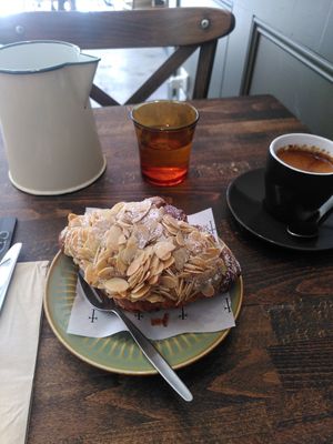 Almond croissant at Smith & Deli in Collingwood