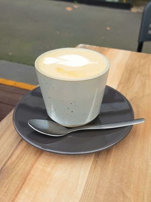 Teeny tiny soy late at Smith & Deli in Collingwood