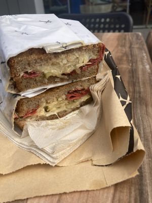 Reuben toastie   at Smith & Deli in Collingwood