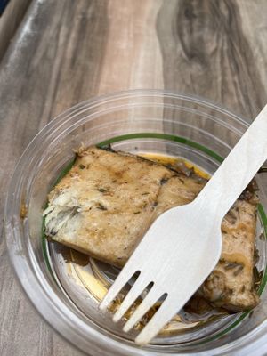 Greek fish - note the flakiness in the top left  at Smith & Deli in Collingwood