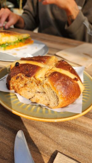 Hot cross bun!!! at Smith & Deli in Collingwood