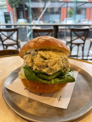 chicken salad sandwich at Smith & Deli in Collingwood