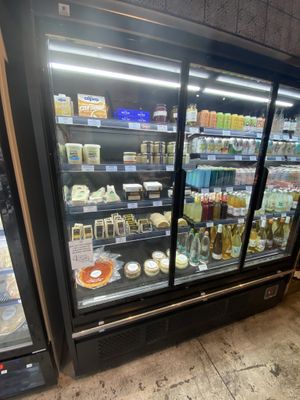 ‘Cheeses, yoghurts’, and drinks  at Smith & Deli in Collingwood