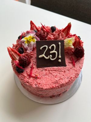 Choc Raspberry Cake ($60) at Smith & Deli in Collingwood