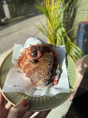 Raspberry chocolate chip croissant   at Smith & Deli in Collingwood