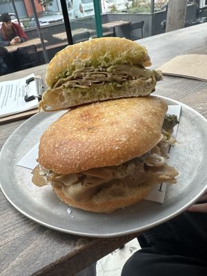 Ham and turkey toastie   at Smith & Deli in Collingwood