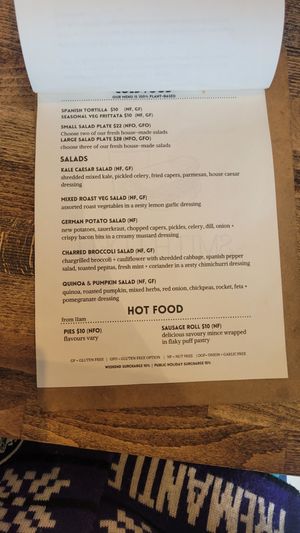 Menu Page 3 at Smith & Deli in Collingwood