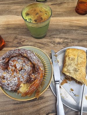 Almond Escargot & Sausage Roll at Smith & Deli in Collingwood