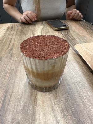 New tiramisu iced latte  at Smith & Deli in Collingwood