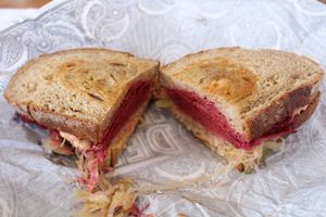 Reuben sandwich at Smith & Deli in Collingwood